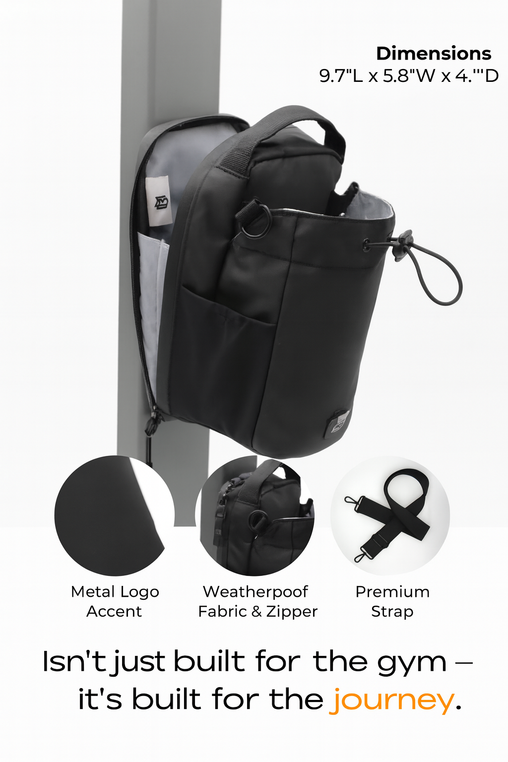 TD Magnetic Gym Bag, Strap Included
