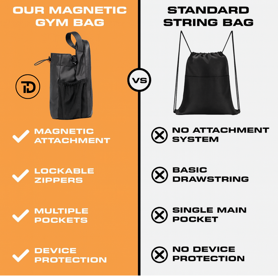 TD Magnetic Gym Bag, Strap Included