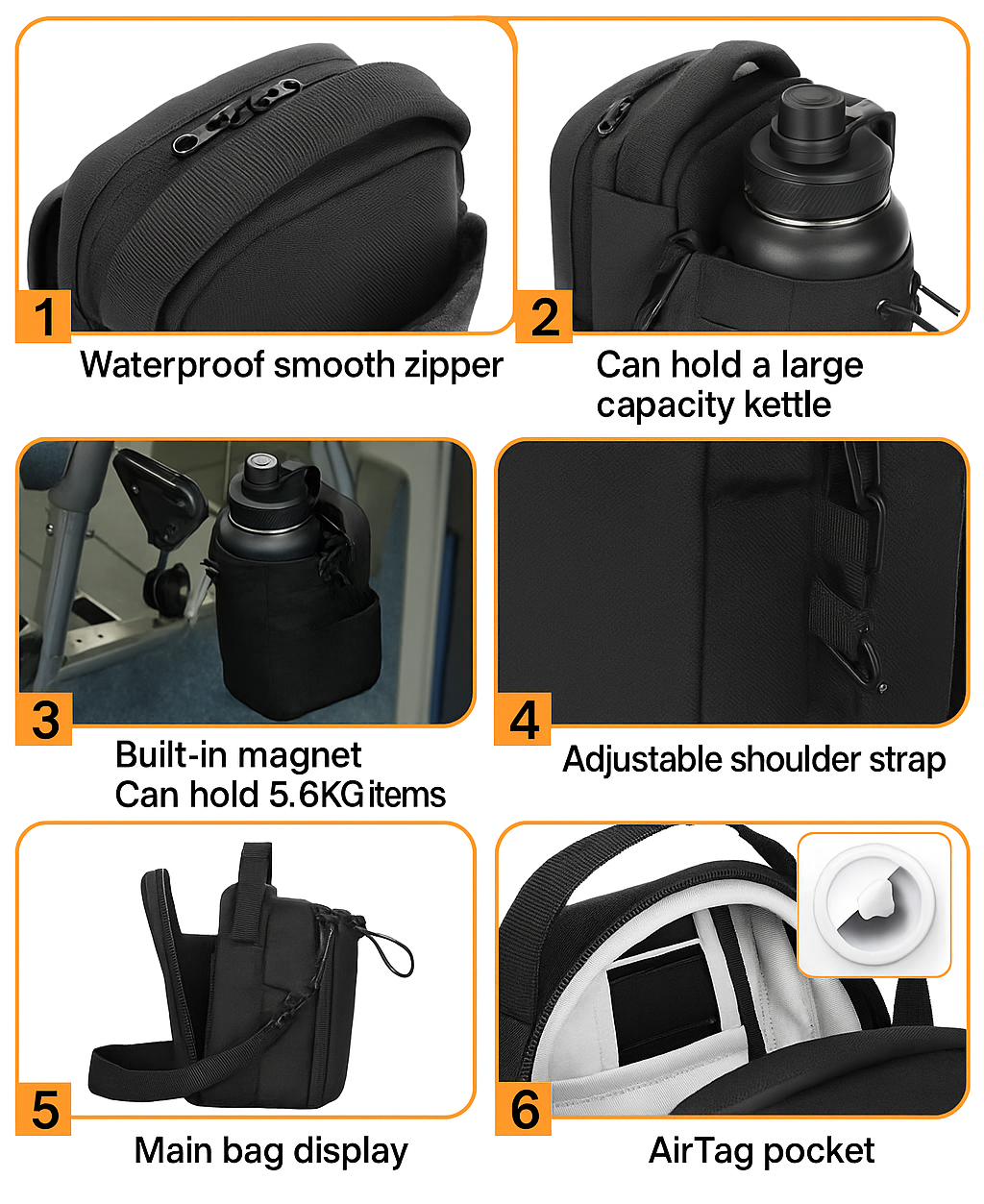 TD Magnetic Gym Bag, Strap Included